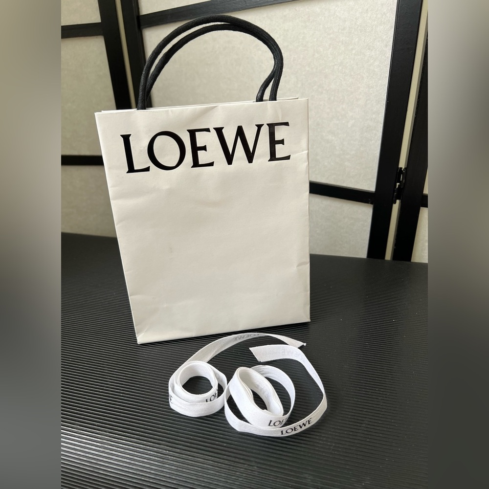 Authentic Loewe paper gift shopping bag & Ribbon
